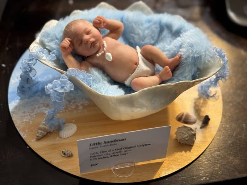 OOAK "Little Sandman", Polymer Clay Miniature Baby Boy - Image 12