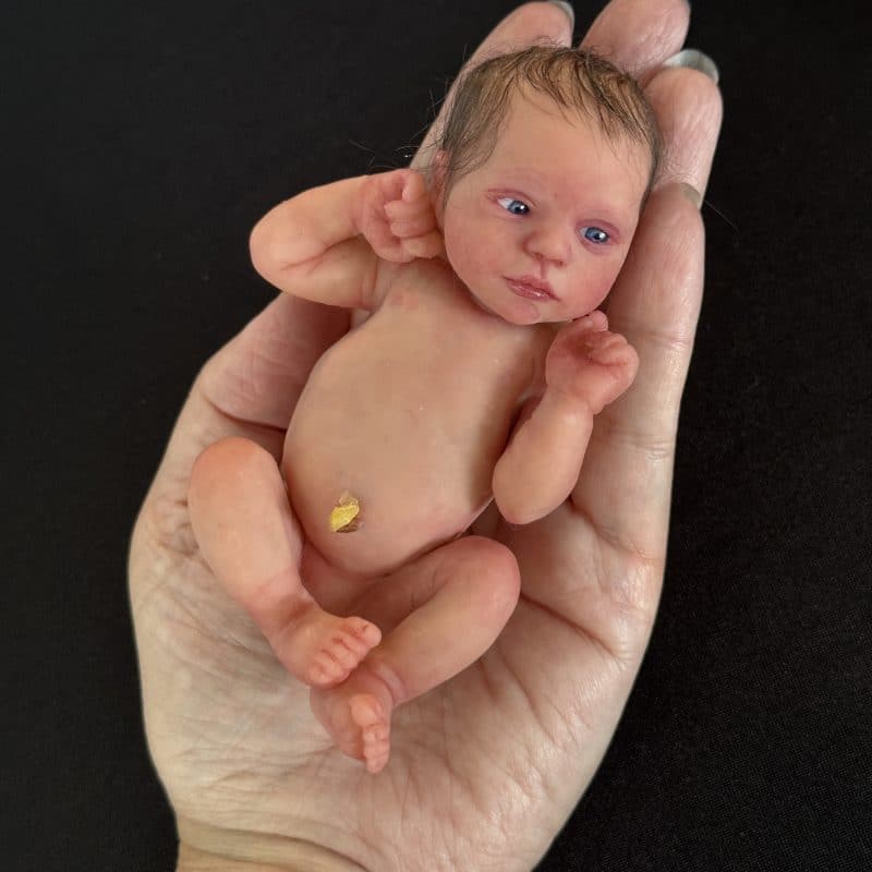 OOAK "Her Majesty", Hand Sculpted Polymer Clay Miniature Baby Girl