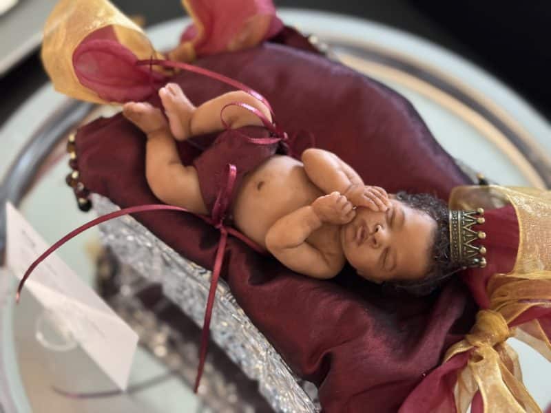 OOAK "King", Polymer Clay Miniature Baby Boy - Image 5