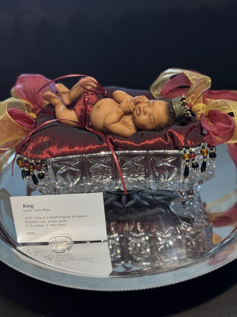 OOAK "King", Polymer Clay Miniature Baby Boy - Image 4