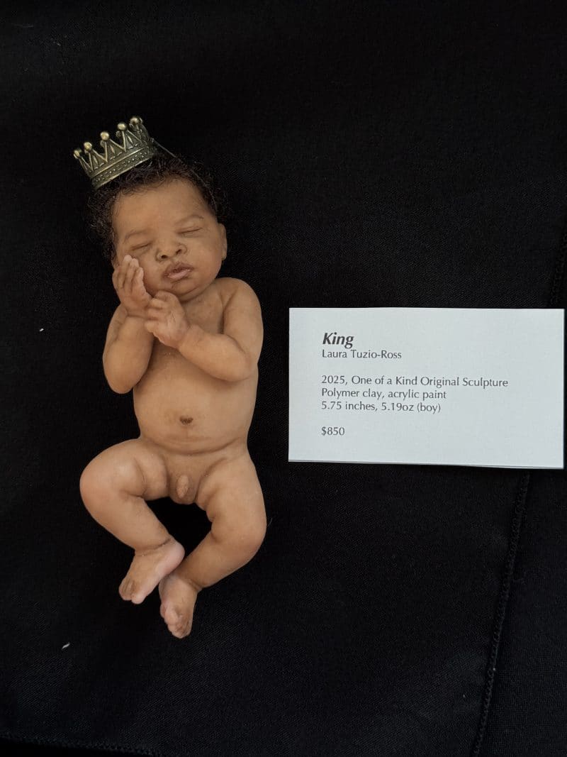 OOAK "King", Polymer Clay Miniature Baby Boy - Image 7