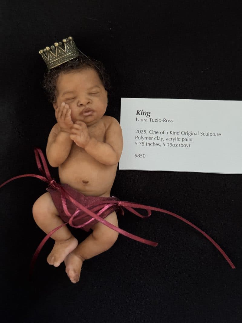 OOAK "King", Polymer Clay Miniature Baby Boy - Image 8