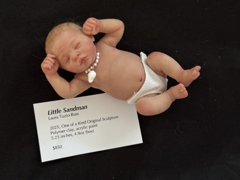 OOAK "Little Sandman", Polymer Clay Miniature Baby Boy - Image 8