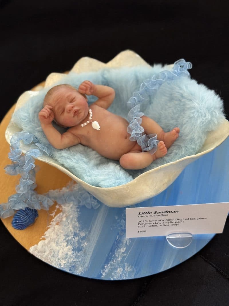 OOAK "Little Sandman", Polymer Clay Miniature Baby Boy