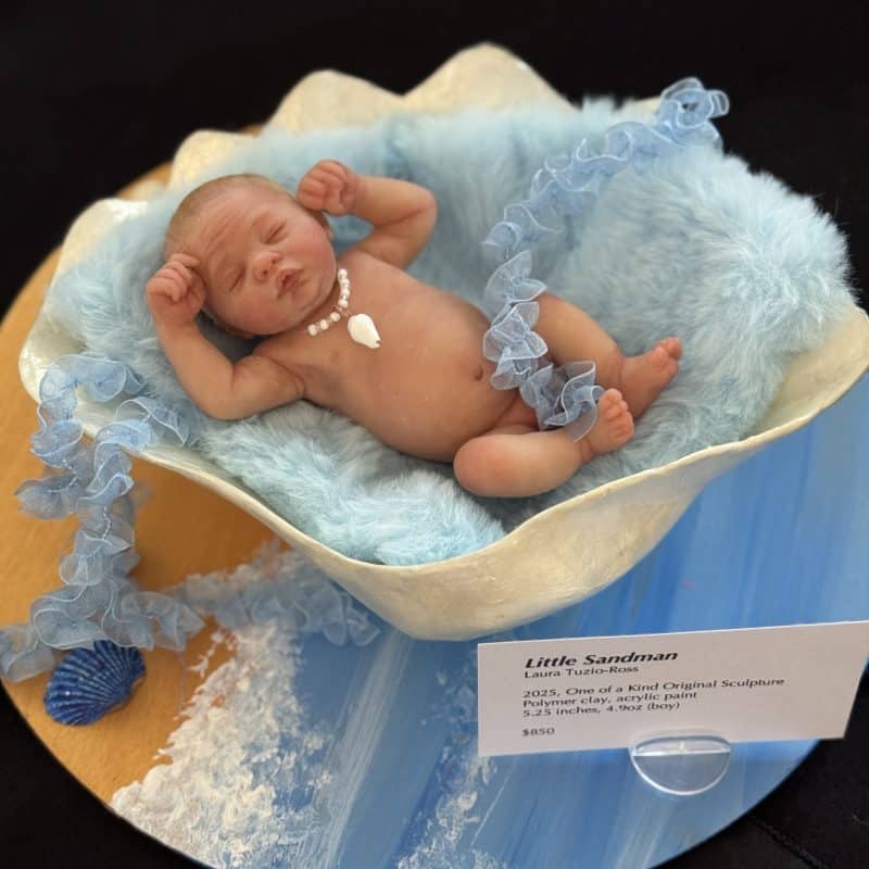 OOAK "Little Sandman", Polymer Clay Miniature Baby Boy