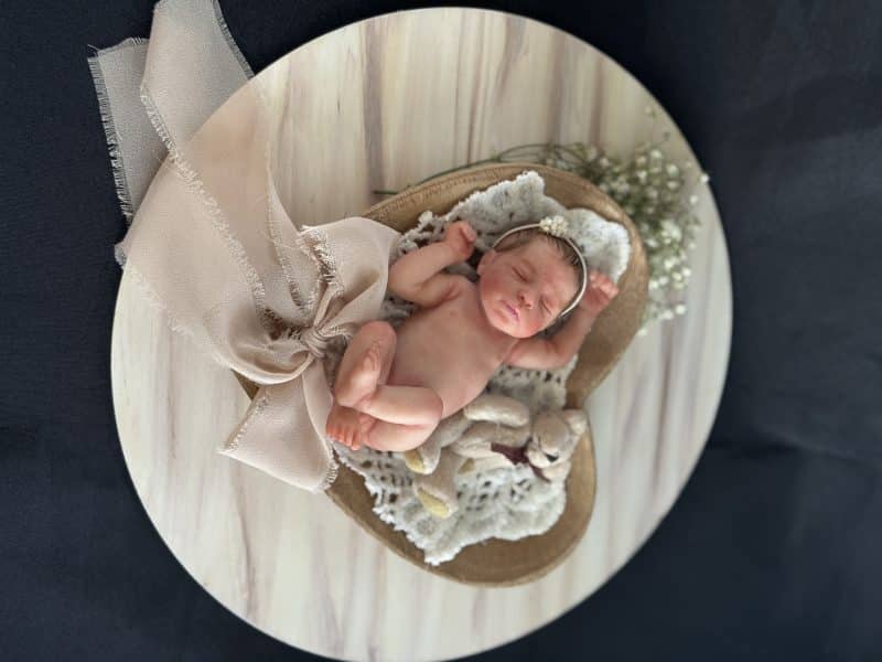 OOAK "Country Sunshine", Polymer Clay Miniature Baby Girl - Image 11