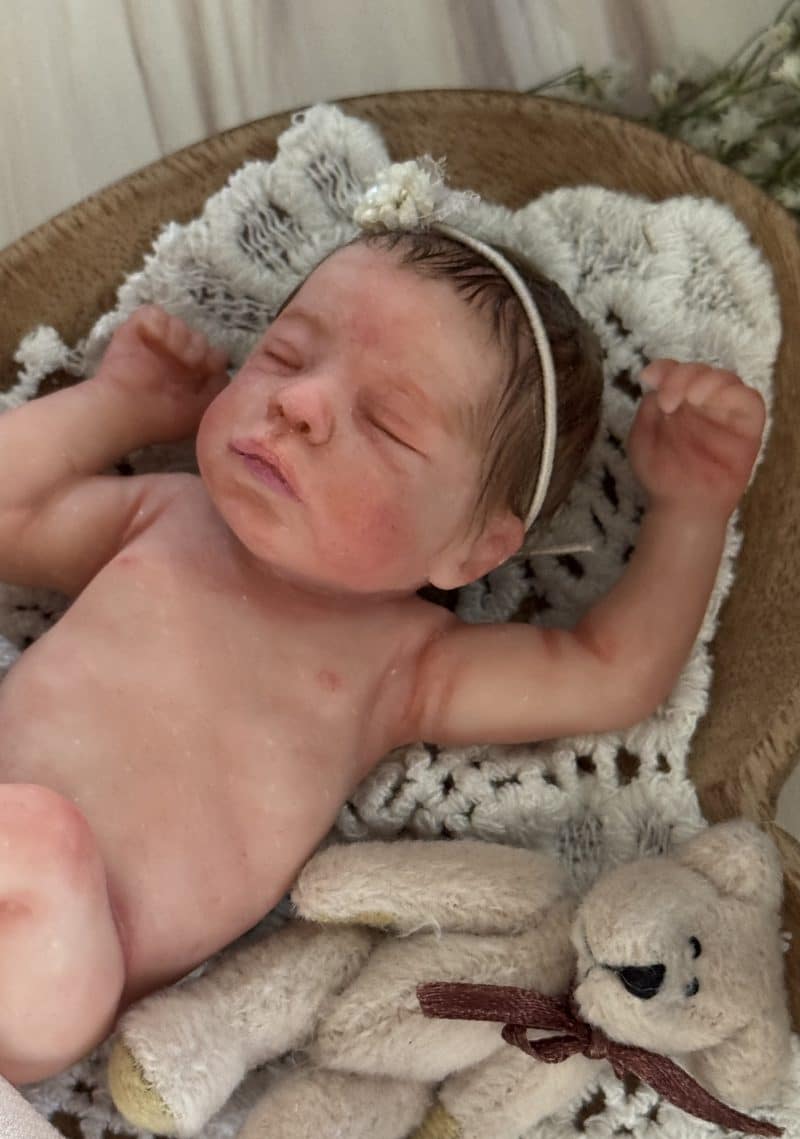OOAK "Country Sunshine", Polymer Clay Miniature Baby Girl - Image 10