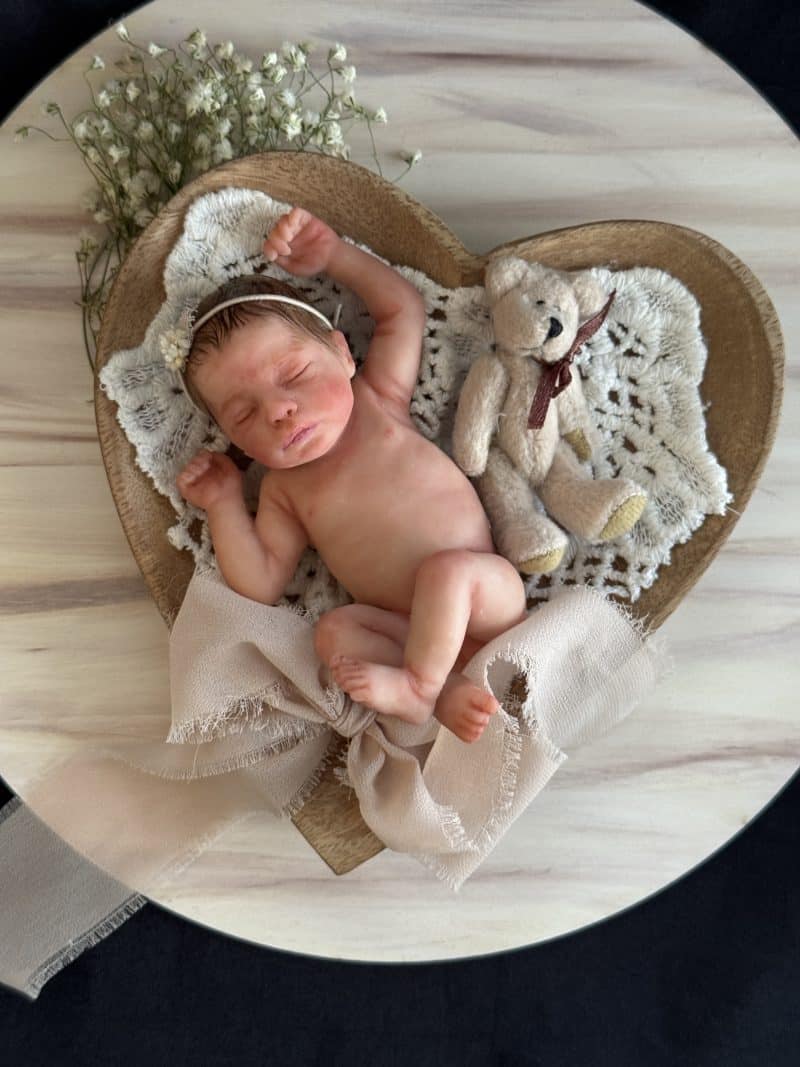 OOAK "Country Sunshine", Polymer Clay Miniature Baby Girl