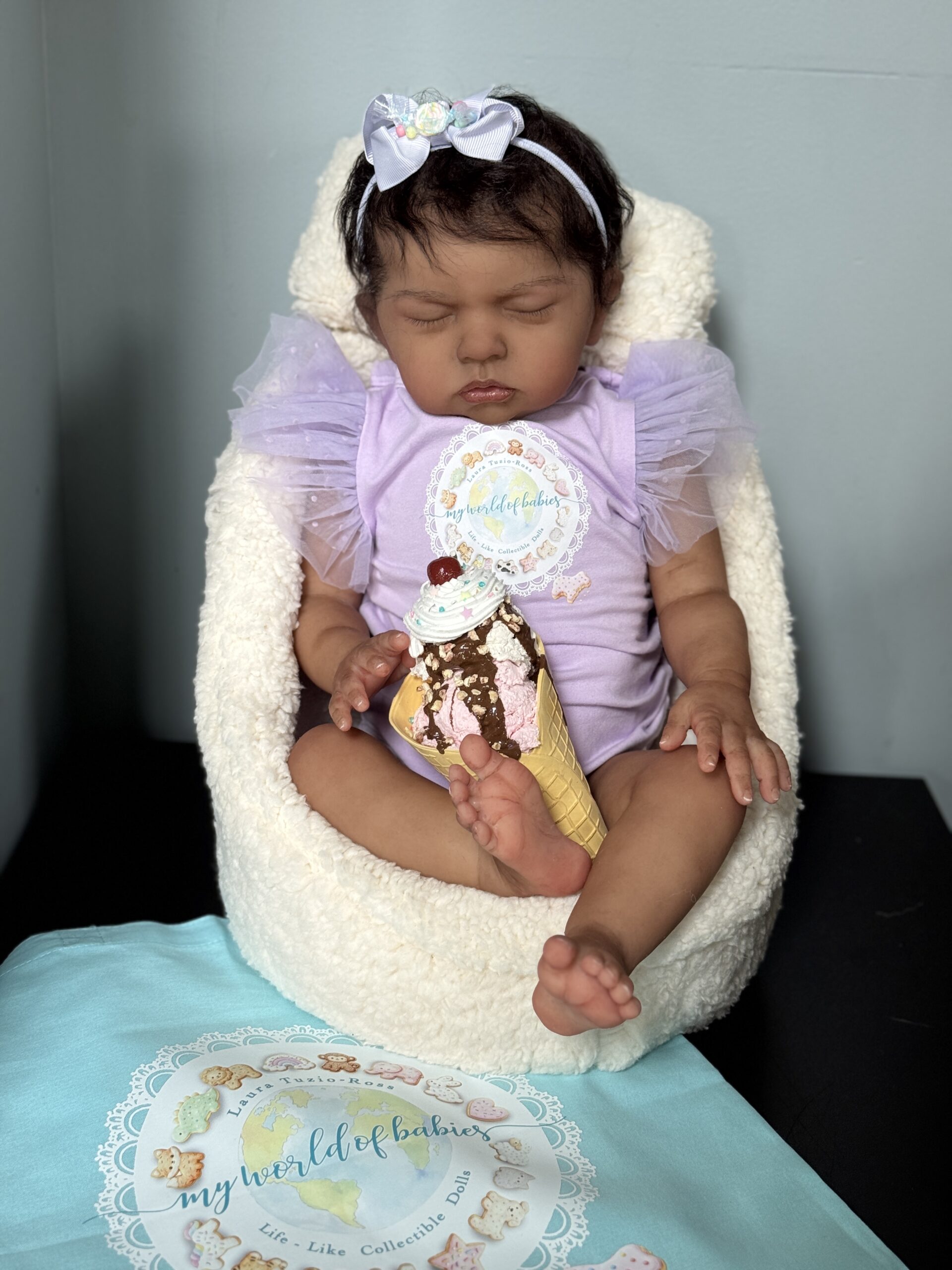 DEPOSIT ONLY... Custom Cameron Asleep in Cloth Body Silicone - Image 3