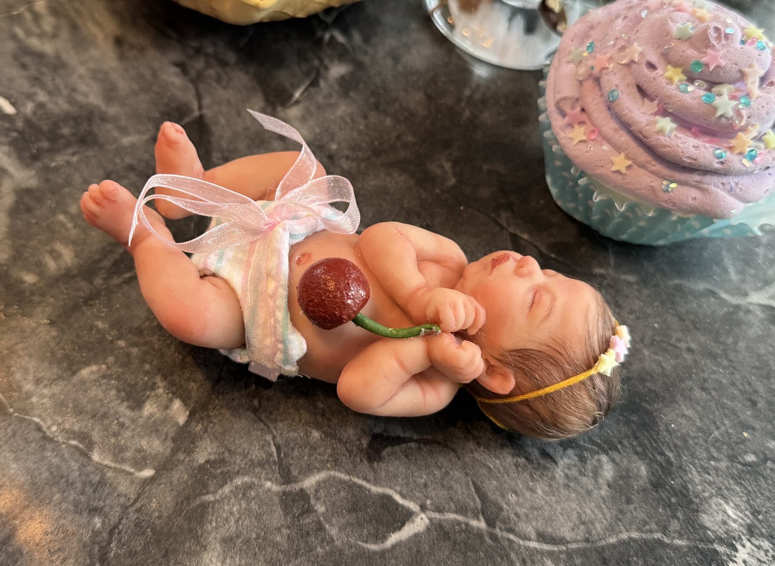 Madeleine” One of a Kind Miniature in Polymer Clay by Laura Tuzio